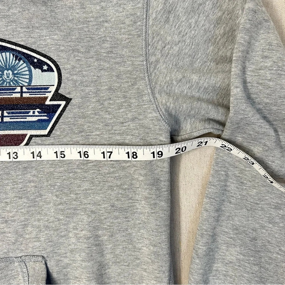 Disney Parks Grey Graphic Mickey Mouse Hoodie Size Small - Picture 8 of 10